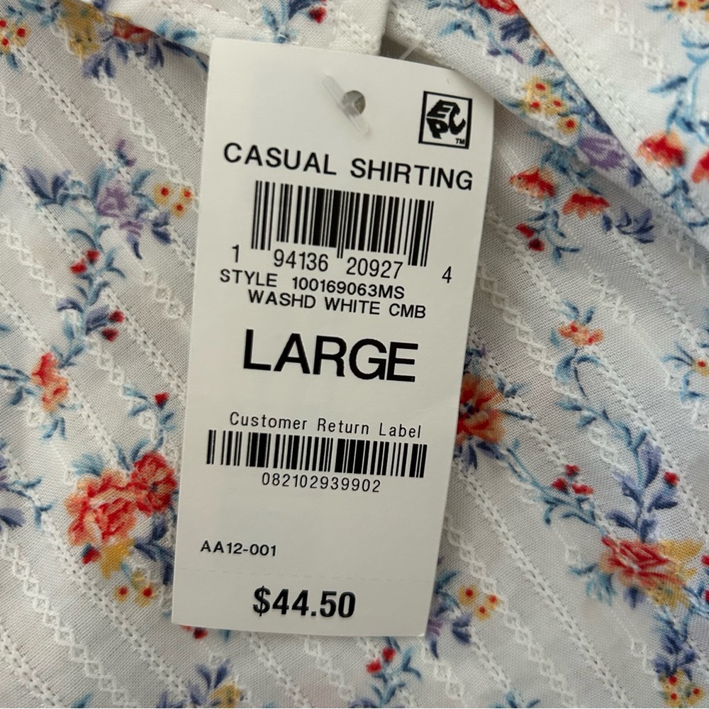 Floral Button-Up Shirt - Picture 5 of 6